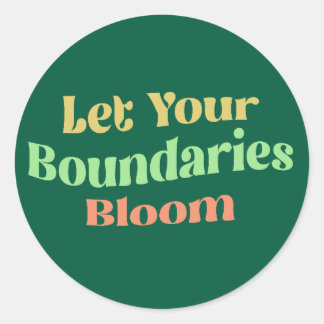 Adesivo Redondo Deixe seus limites sangrarem