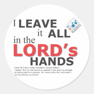 Adesivo Redondo Deixo tudo no LORD