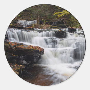 Adesivo Redondo Delaware Falls - outono de 2018
