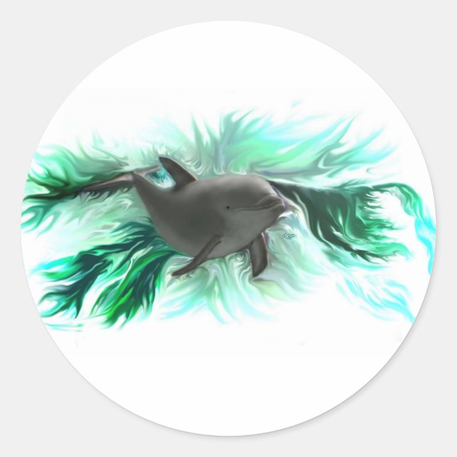 Adesivo Redondo Delfinbaby (Frente)