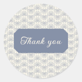 Adesivo Redondo Delft Chinoisserie Stickers