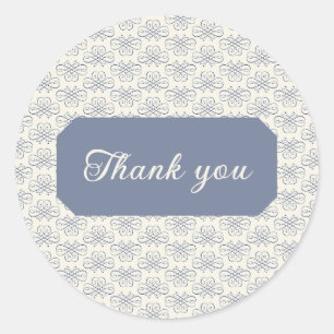 Adesivo Redondo Delft Chinoisserie Stickers