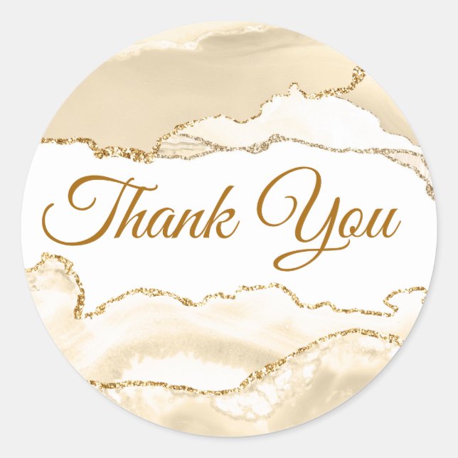 Adesivo Redondo Delicar Agato De Pêssego Obrigado Vinheta (Frente)