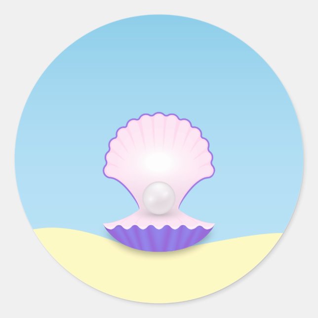 Adesivo Redondo Delicar Seashell (Frente)