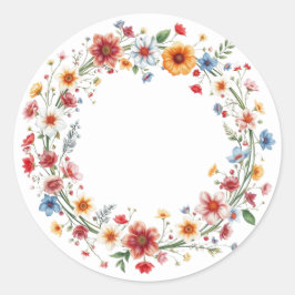 Adesivo Redondo Delicar Vinhetas Florais