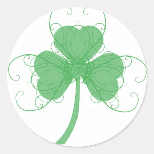 Adesivo Redondo Delicate Shamrock