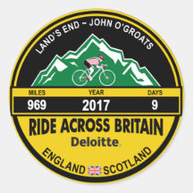 Deloitte RIDE ACROSS BRITAIN 2017 Sticker