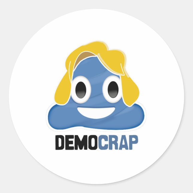 ADESIVO REDONDO DEMOCRAP EMOJI - (Frente)