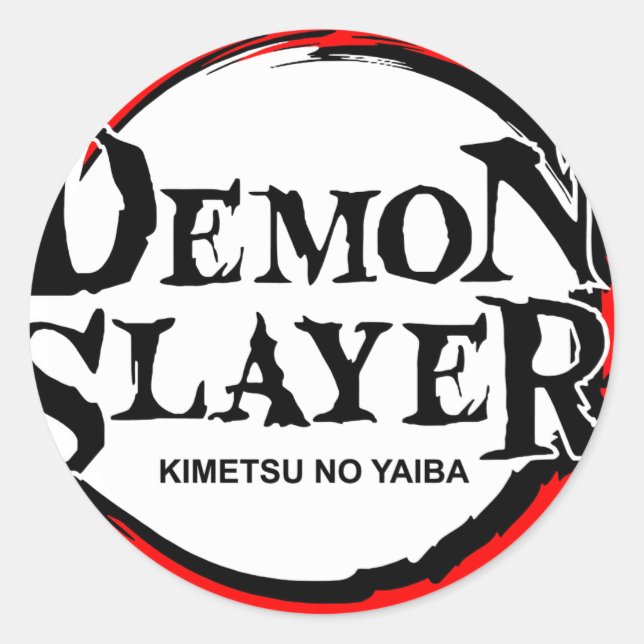 Adesivo Redondo Demon Slayer STICKER (Frente)