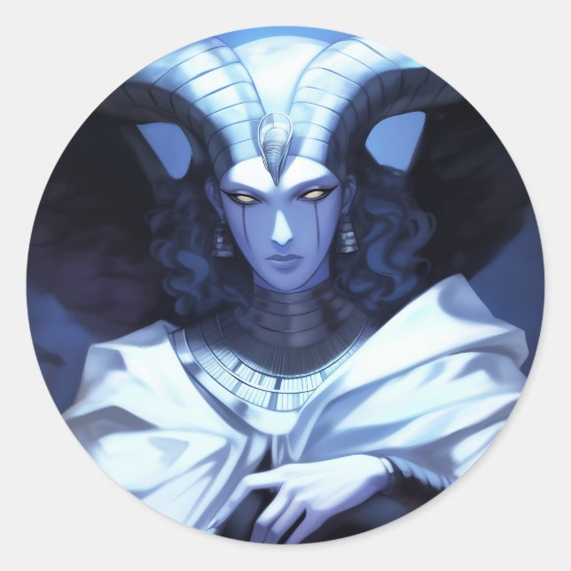 Adesivo Redondo Demônio (Frente)