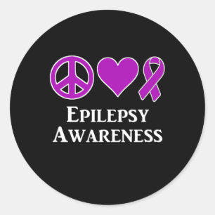 Adesivo Redondo Demonstração de Consciência da Epilepsia