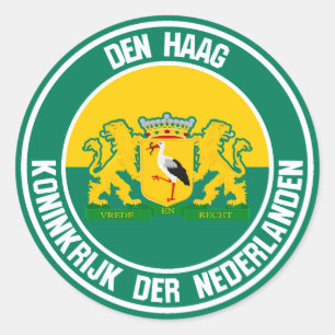 Adesivo Redondo Den Haag Round Emblem