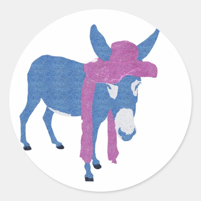 Adesivo Redondo Denim Jenny (Frente)