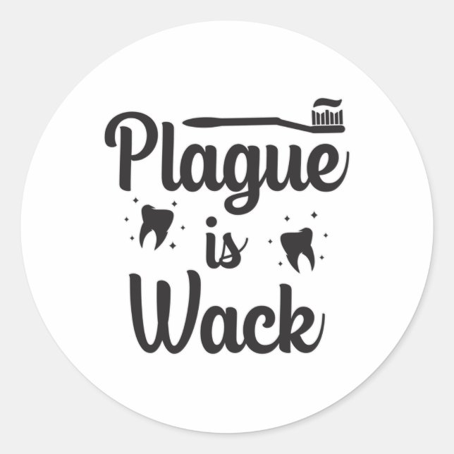 Adesivo Redondo Dentista Dental Doutor Boca Dente Dente Dente Dent (Frente)