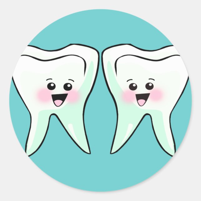 Adesivo Redondo Dentista Dental Hygienist (Frente)