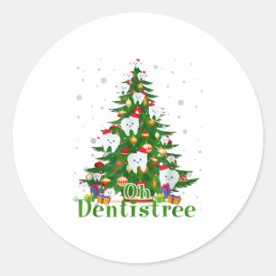Adesivo Redondo Dentista Dentista Dental Bonito