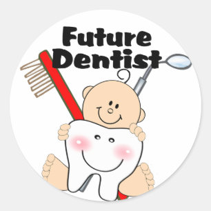 Adesivo Redondo Dentista Futuro