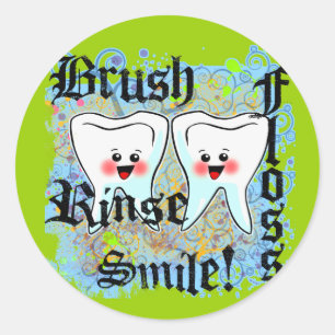 Adesivo Redondo Dentistas Profissionais Dentários