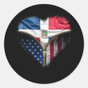 Adesivo Redondo Dentro de sangue dominicano diafragma a República