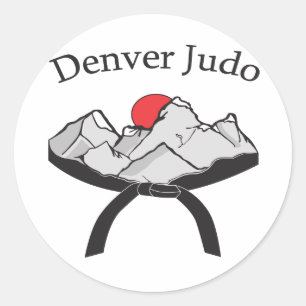 Adesivo Redondo Denver Judo Sticker