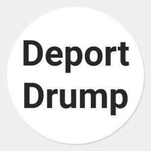 Adesivo Redondo Deport Drump Comic Splash-Art Hankamer Artjunkhaus