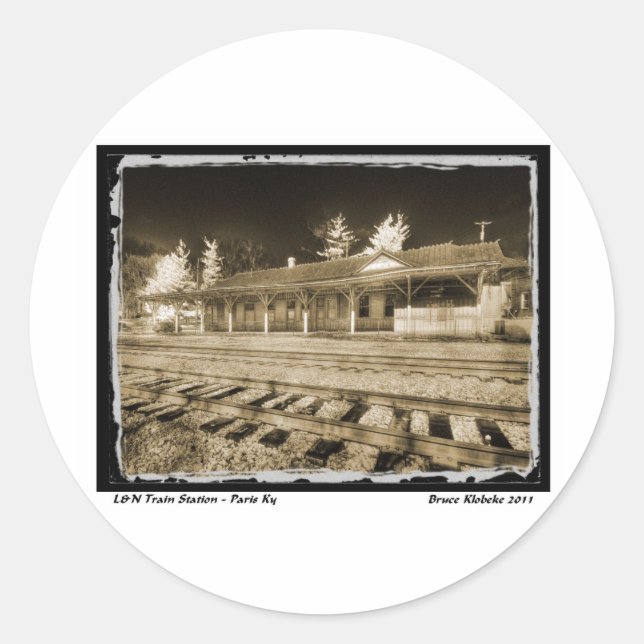 Adesivo Redondo Depósito de passageiros L&N (Frente)