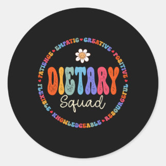 Adesivo Redondo Depreciação em Esquadrão Dietético Semana de Cuida
