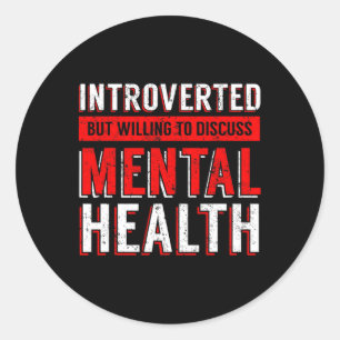 Adesivo Redondo Depressão da Consciência Mental