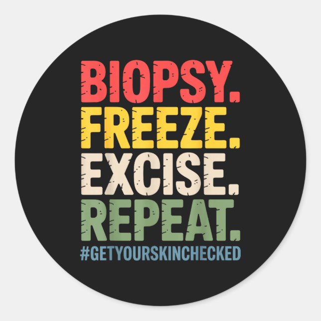 Adesivo Redondo Dermatologist Art For Men Women Dermatology Dermat (Frente)