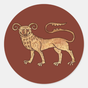 Adesivo Redondo Derpy Manticore