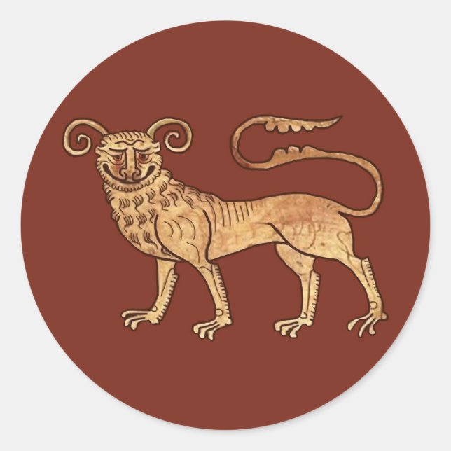 Adesivo Redondo Derpy Manticore (Frente)