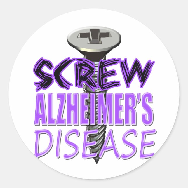 Adesivo Redondo Derrame de Alzheimer (Frente)