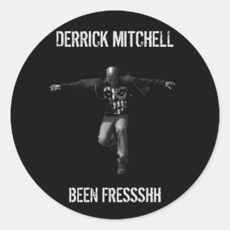 Adesivo Redondo Derrick Mitchell Fressshh Stickers