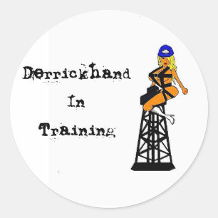 Adesivo Redondo Derrickhand No Duro De Treinamento HSticker