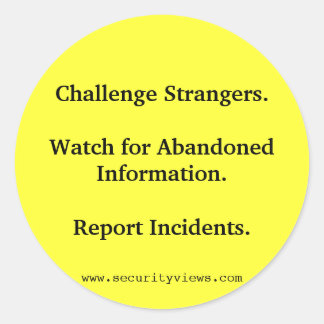 Adesivo Redondo Desafio Estranhos.