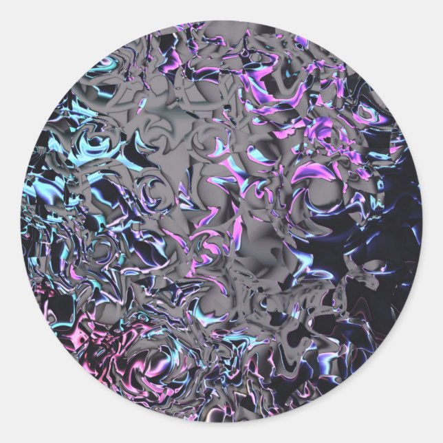 Adesivo Redondo Desastre de anos 80 (Frente)