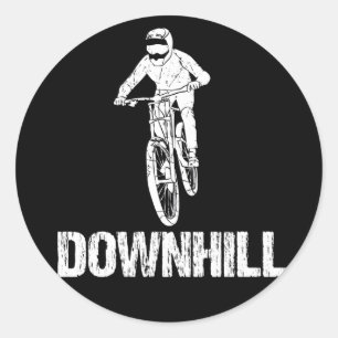 Adesivo Redondo Descida Mountain Biker
