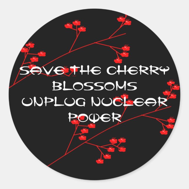 ADESIVO REDONDO DESCONECTE A ALIMENTAÇÃO NUCLEAR (Frente)