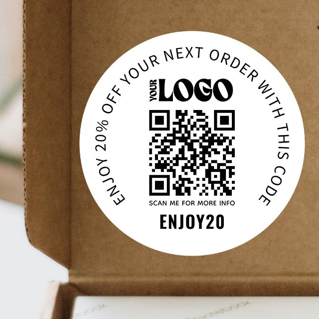 Adesivo Redondo Desconto do logotipo comercial Promocional Cupão C (Criador carregado)