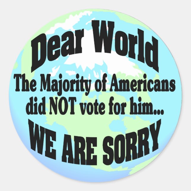 Adesivo Redondo Desculpe (Frente)