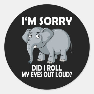 Adesivo Redondo Desculpe-me, Eu Retiro Meus Olhos Em Altos Gargas