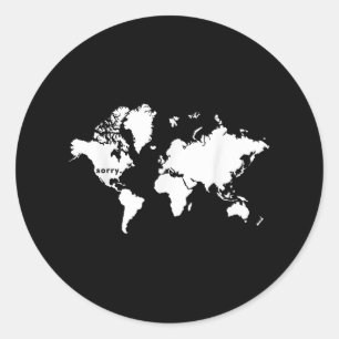 Adesivo Redondo Desculpe Mundo Que Nós Elegemos O Presidente Trump