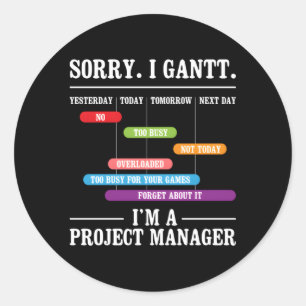 Adesivo Redondo Desculpe Por Ter Sido Um Planejamento De Execução 