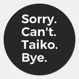 Adesivo Redondo Desculpe, posso 't Música de Instrumentos Musi