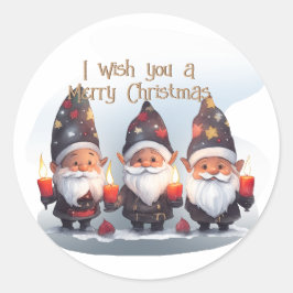 Adesivo Redondo Desejo-lhe um Feliz Natal