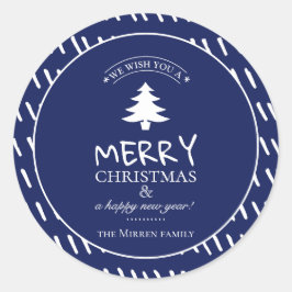 Adesivo Redondo Desejos de feliz personalizados