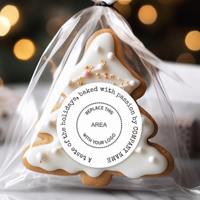 Adesivo Redondo Desejos natalinos do nome da padaria Favorito do l (Criador carregado)