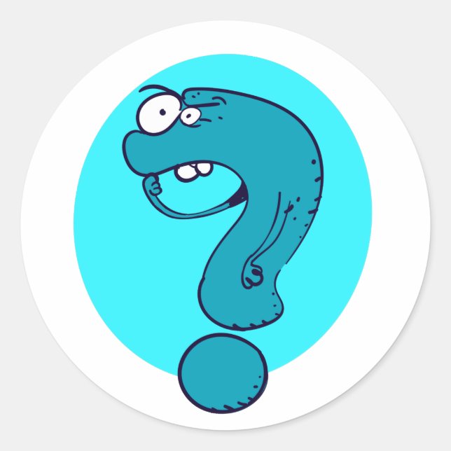 Adesivo Redondo desenho animado (Frente)