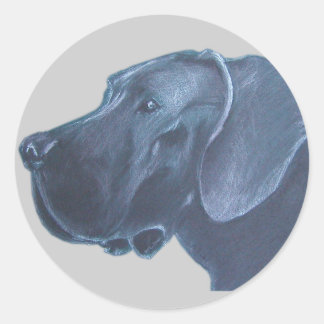 Adesivo Redondo Desenho de cachorro