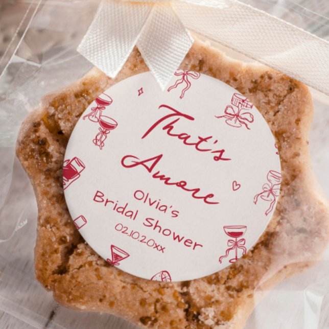 Adesivo Redondo Desenho de Mão Vermelha que é mais Chá de panela (Criador carregado)